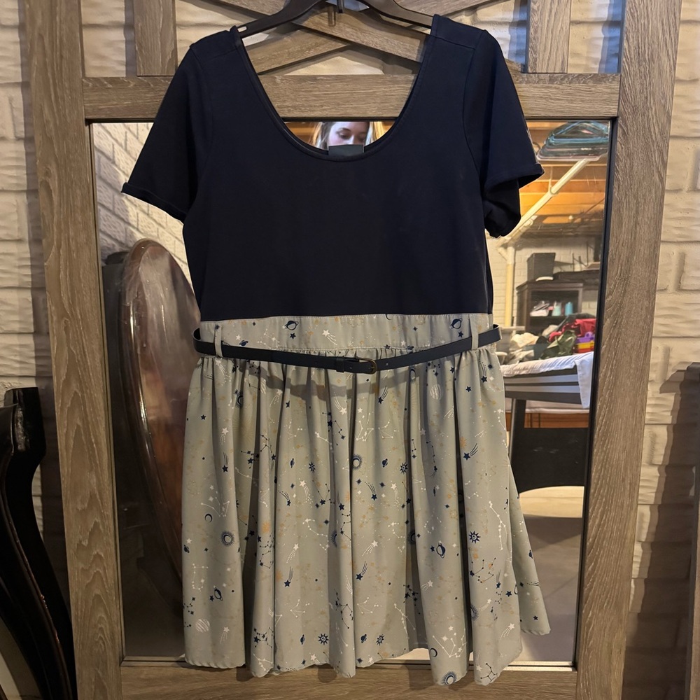 ModCloth Women’s Space Dress with Belt